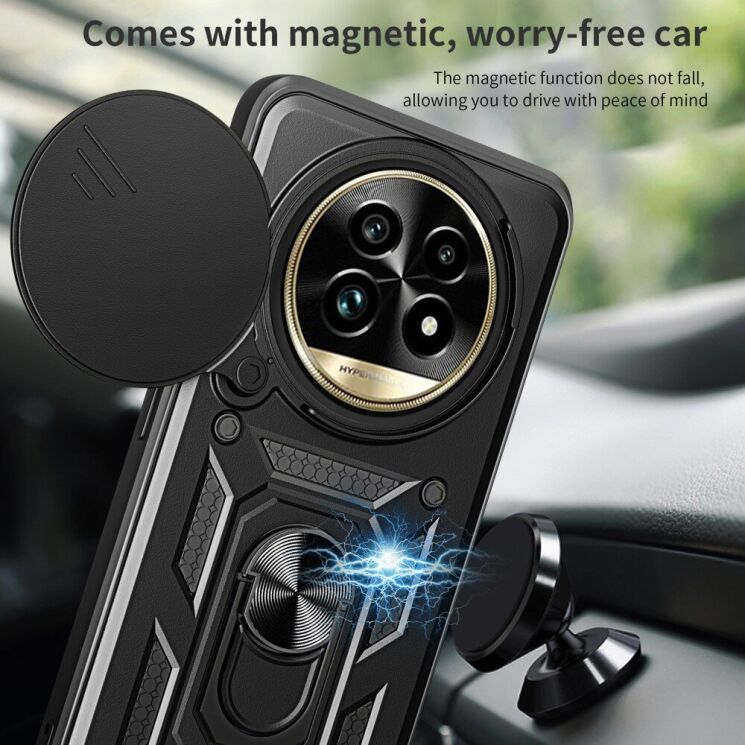 Защитный чехол Deexe Armor Shield для Realme 13 Pro / 13 Pro Plus - Black: фото 3 из 9