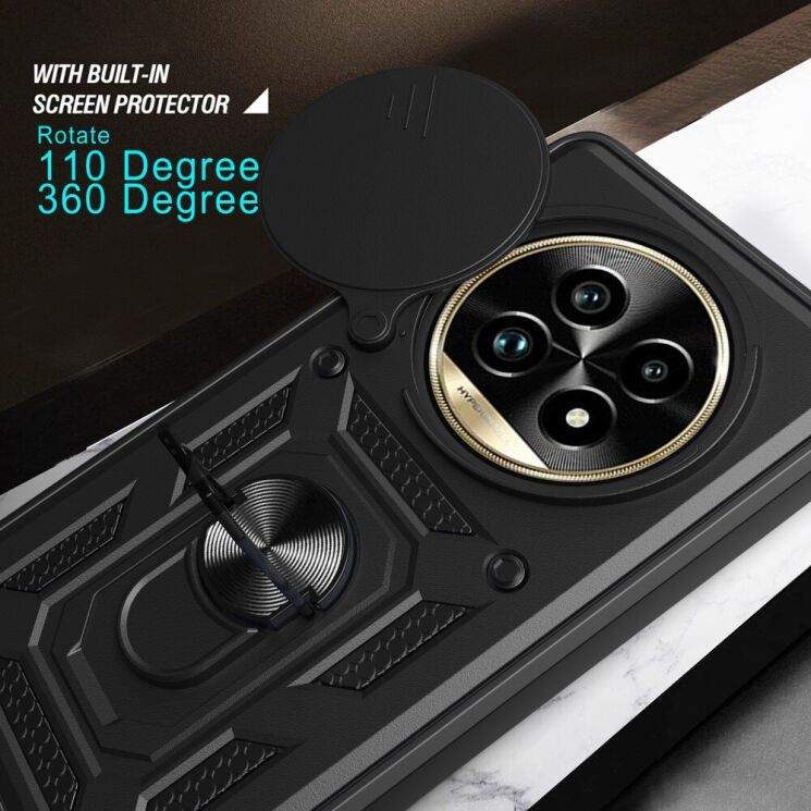 Защитный чехол Deexe Armor Shield для Realme 13 Pro / 13 Pro Plus - Black: фото 6 из 9