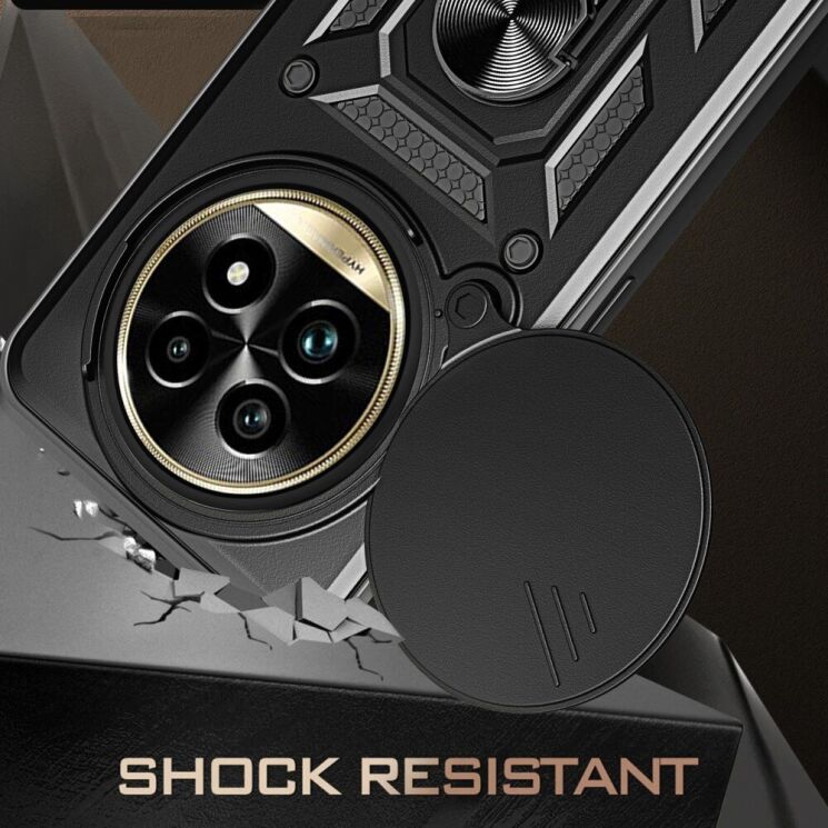 Защитный чехол Deexe Armor Shield для Realme 13 Pro / 13 Pro Plus - Black: фото 2 из 9