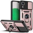 Чехол с защитой камеры Deexe Armor Shield для Samsung Galaxy A03 Core (A032) - Rose Gold (293536RG)