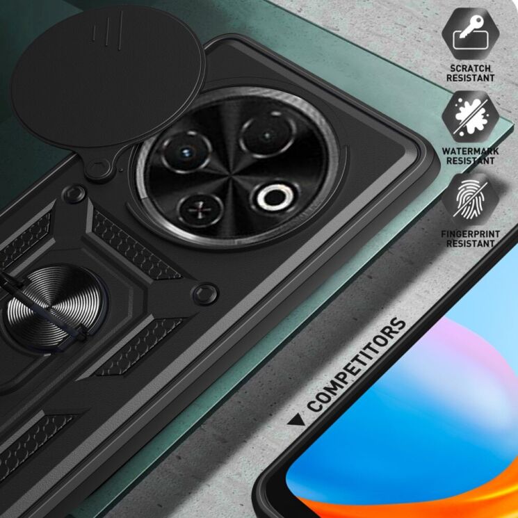 Защитный чехол Deexe Armor Shield для TECNO Spark 30C - Black: фото 3 из 9