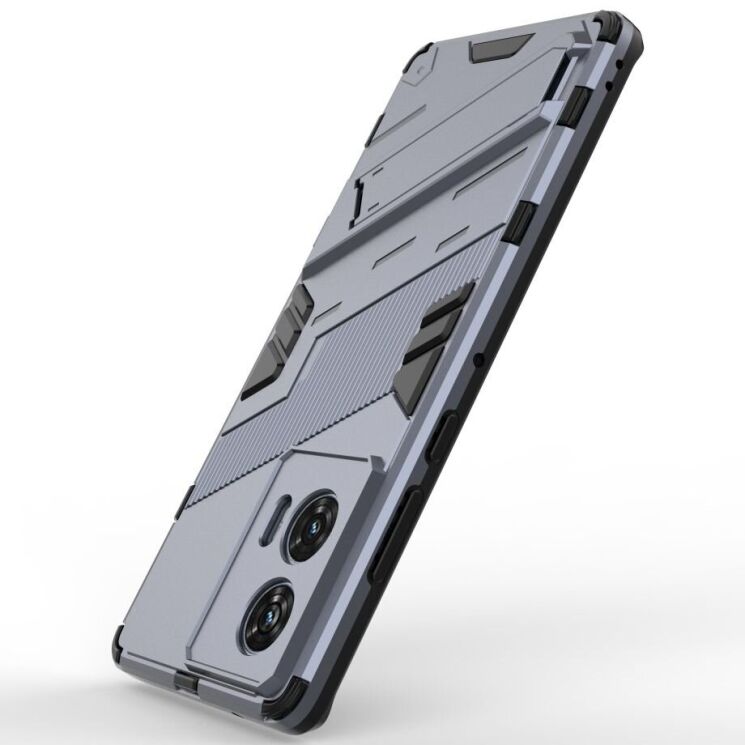Защитный чехол Deexe Bibercas для Motorola Edge 50 Fusion - Grey: фото 3 из 7