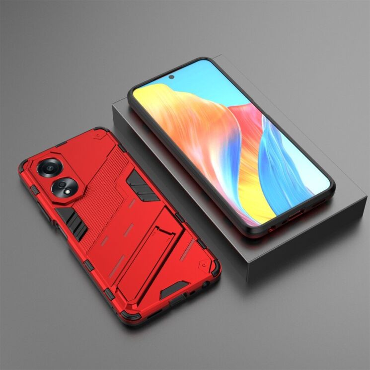 Защитный чехол Deexe Bibercas для OPPO A58 - Red: фото 5 из 7