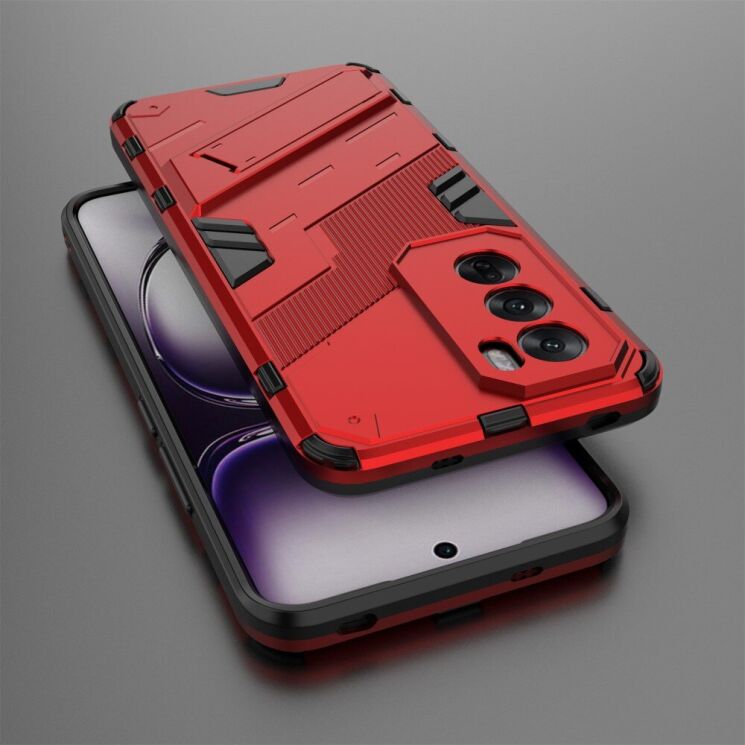 Защитный чехол Deexe Bibercas для OPPO Reno 12 - Red: фото 5 из 7