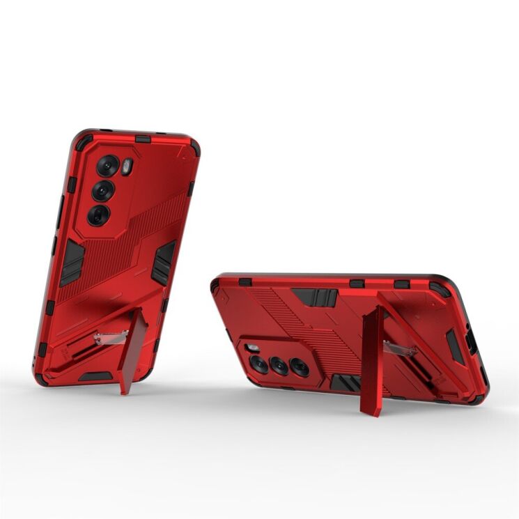 Защитный чехол Deexe Bibercas для OPPO Reno 12 - Red: фото 3 из 7