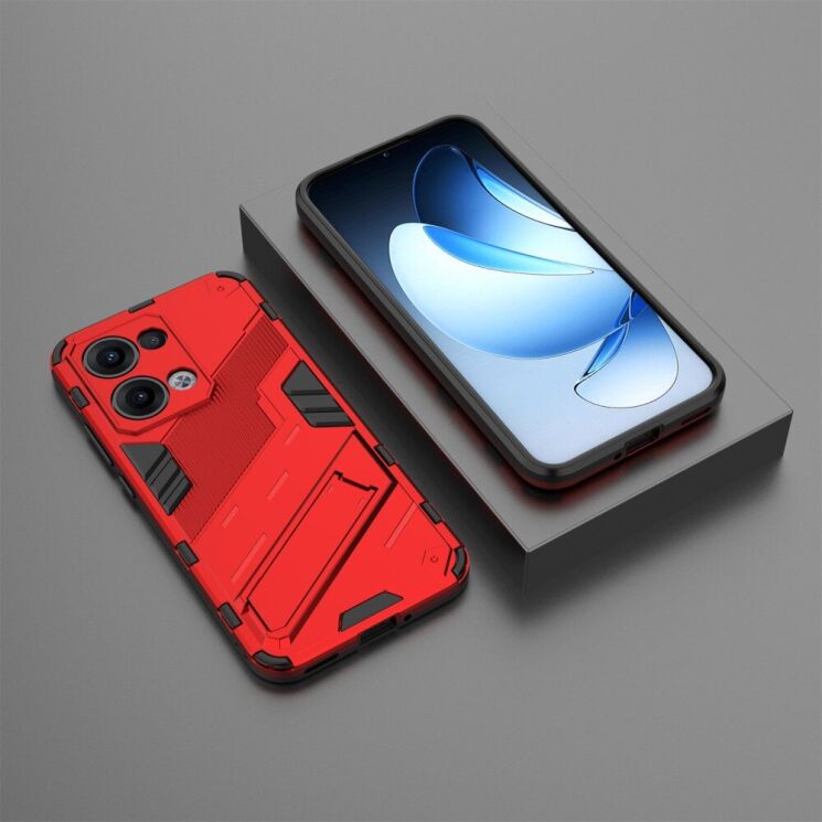 Защитный чехол Deexe Bibercas для OPPO Reno 13 5G - Red: фото 7 из 8