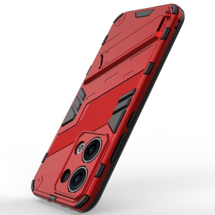 Защитный чехол Deexe Bibercas для OPPO Reno 13 5G - Red: фото 5 из 8