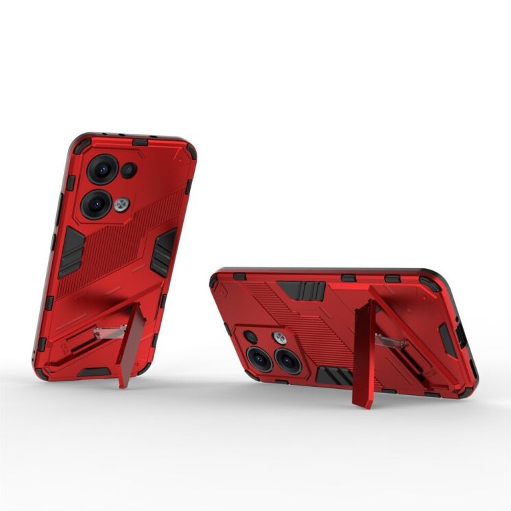 Защитный чехол Deexe Bibercas для OPPO Reno 13 5G - Red: фото 4 из 8