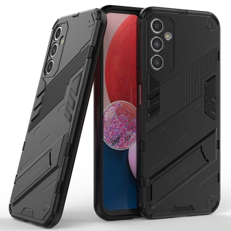 Захисний чохол Deexe Bibercas для Samsung Galaxy A14 (А145) - Black: фото 1 з 8