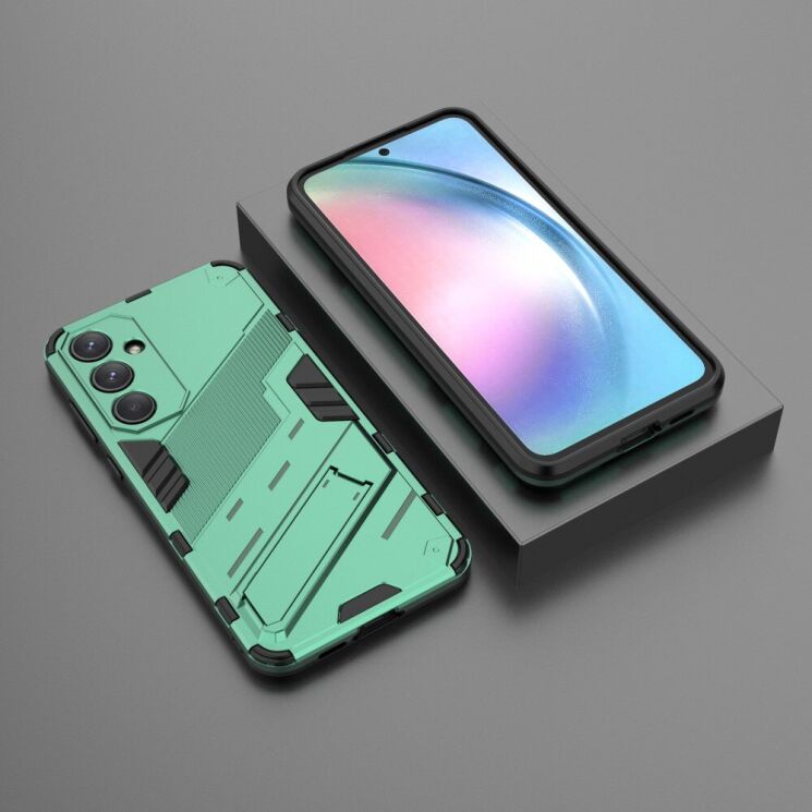 Защитный чехол Deexe Bibercas для Samsung Galaxy A55 (A556) - Green: фото 3 из 5