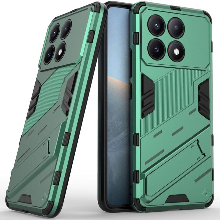 Защитный чехол Deexe Bibercas для Xiaomi Poco X6 Pro - Green: фото 4 из 8
