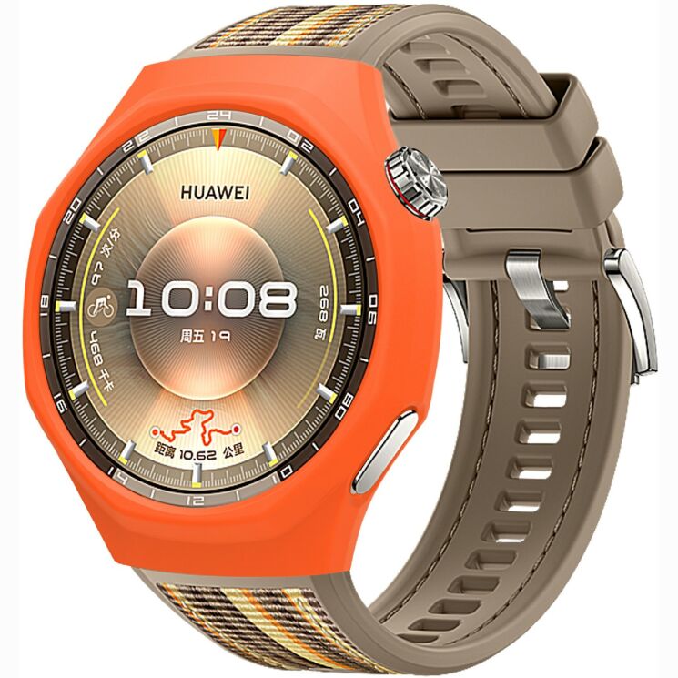 Защитный чехол Deexe Color Frame для Huawei Watch GT 6 Pro (46mm) - Orange (423403O) Защитный чехол Deexe Color Frame для Huawei Watch GT 6 Pro (46mm) - Orange: фото 3 из 4