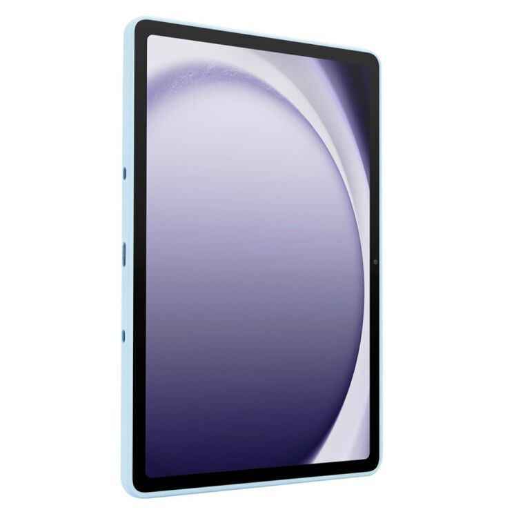 Защитный чехол Deexe Crystal Kickstand для Samsung Galaxy Tab A9 Plus (X210/216) - Baby Blue: фото 6 из 12