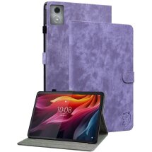 Защитный чехол Deexe Cute Tiger для Lenovo Tab K11 Plus - Purple: фото 1 из 6