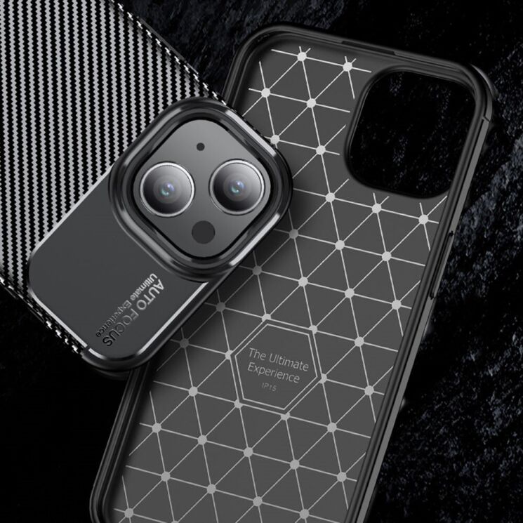 Защитный чехол Deexe Fusion для Apple iPhone 15 - Black: фото 3 из 7