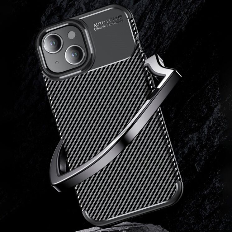 Защитный чехол Deexe Fusion для Apple iPhone 15 - Black: фото 5 из 7
