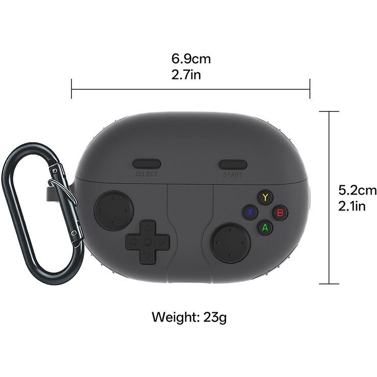 Защитный чехол Deexe Game Console для Huawei FreeBuds Pro 5 - Dark Grey (410703DH) Защитный чехол Deexe Game Console для Huawei FreeBuds Pro 5 - Dark Grey: фото 9 из 9