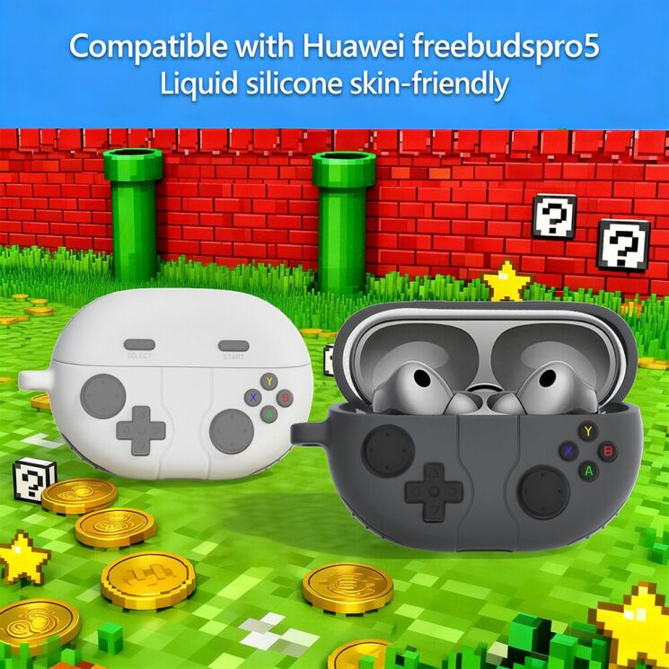 Защитный чехол Deexe Game Console для Huawei FreeBuds Pro 5 - Dark Grey (410703DH) Защитный чехол Deexe Game Console для Huawei FreeBuds Pro 5 - Dark Grey: фото 3 из 9