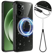 Защитный чехол Deexe Glitter Case with MagSafe для OnePlus 15R / Ace 6 / Ace 6T - Black: фото 1 из 7