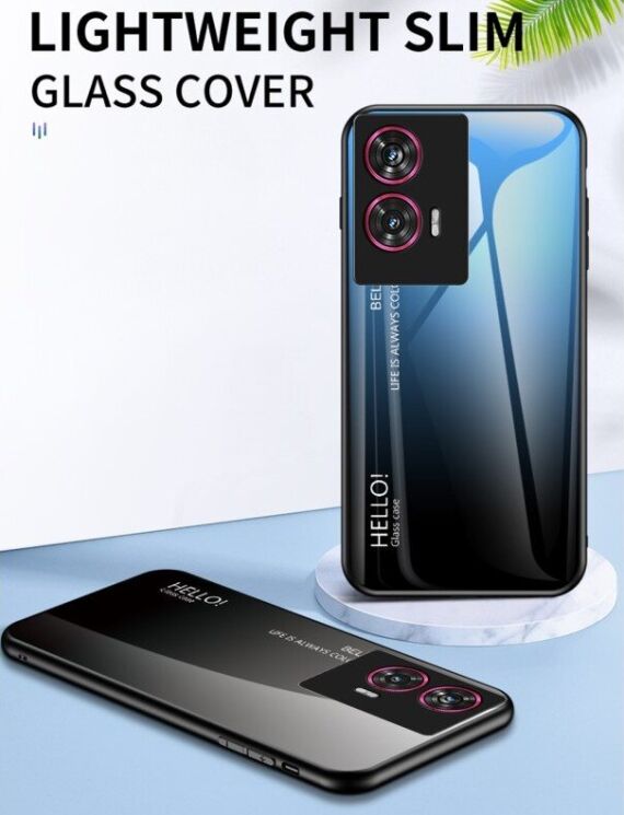 Защитный чехол Deexe Gradient Color для Motorola Edge 50 Fusion - Red / Black: фото 9 из 12