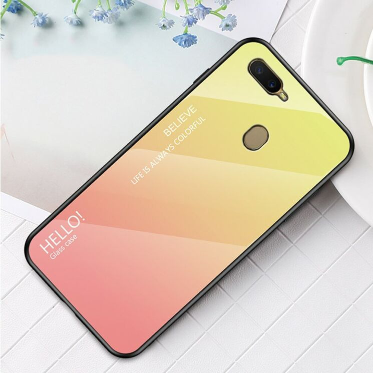 Захисний чохол Deexe Gradient Color для OPPO A12 - Yellow / Pink: фото 2 з 10
