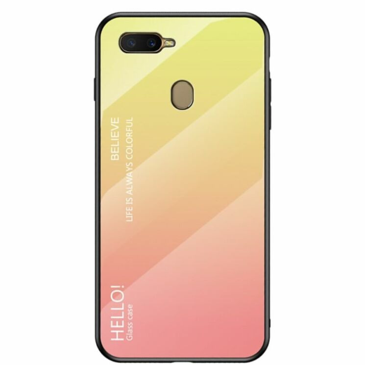 Захисний чохол Deexe Gradient Color для OPPO A12 - Yellow / Pink: фото 1 з 10