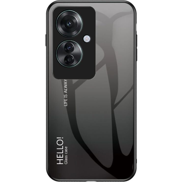 Защитный чехол Deexe Gradient Color для OPPO Reno 11F - Black / Grey: фото 1 из 7