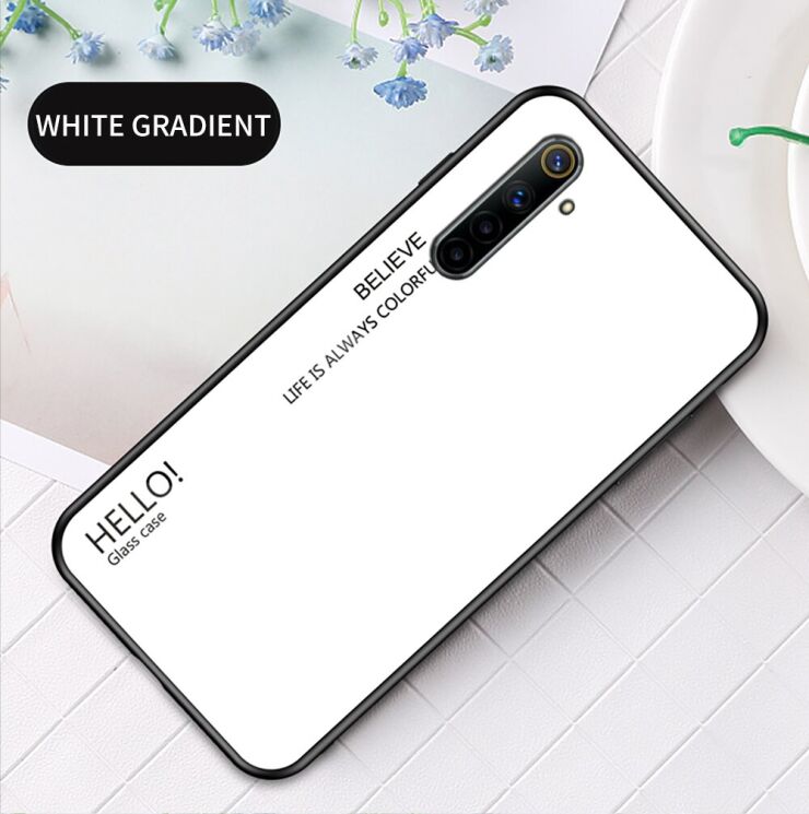 Защитный чехол Deexe Gradient Color для Realme 6 / 6s - White: фото 2 из 8