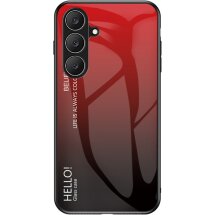 Захисний чохол Deexe Gradient Color для Samsung Galaxy S26 FE - Black / Red: фото 1 з 6