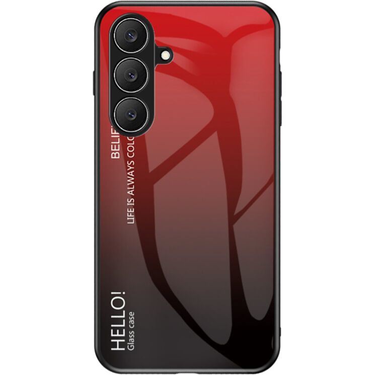 Захисний чохол Deexe Gradient Color для Samsung Galaxy S26 FE - Black / Red: фото 1 з 6