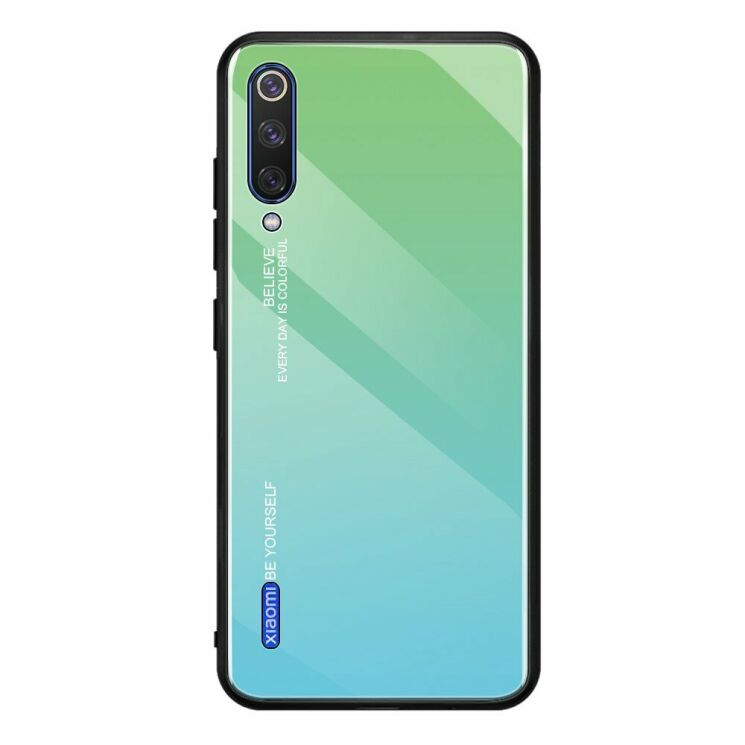 Защитный чехол Deexe Gradient Color для Xiaomi Mi A3 / Mi CC9e - Green/Blue: фото 1 из 12