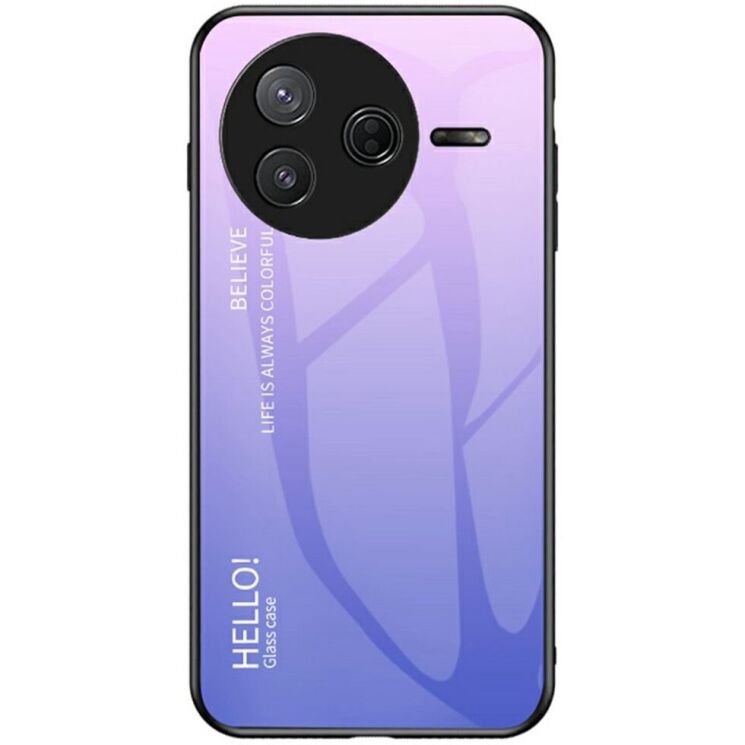 Защитный чехол Deexe Gradient Color для Xiaomi Poco F7 Pro - Pink / Purple: фото 1 из 8