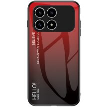 Захисний чохол Deexe Gradient Color для Xiaomi Poco F8 Pro - Red / Black: фото 1 з 8