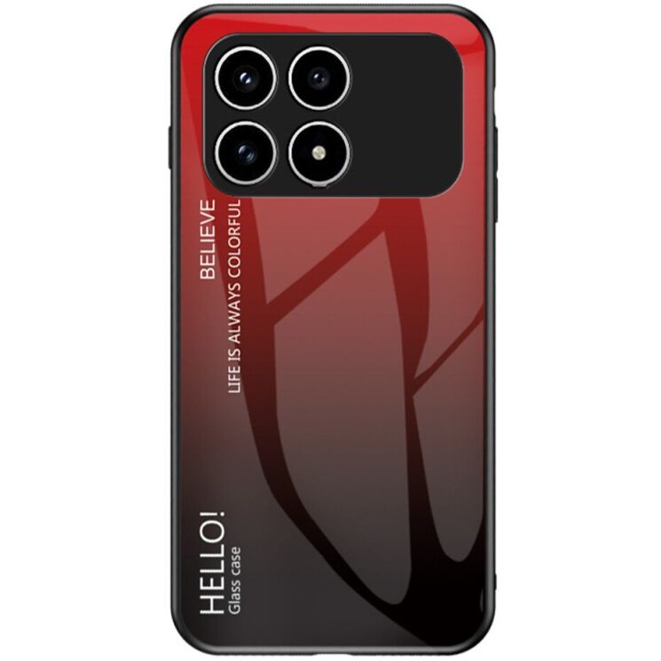 Захисний чохол Deexe Gradient Color для Xiaomi Poco F8 Pro - Red / Black: фото 1 з 8