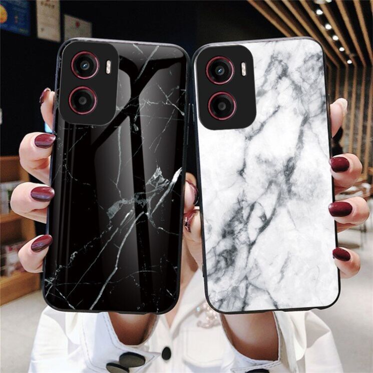 Захисний чохол Deexe Gradient Pattern для Motorola Moto G05 - White: фото 6 з 6