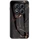 Защитный чехол Deexe Gradient Pattern для Xiaomi Redmi Note 14 Pro - Black / Gold (379103BF). Фото 1 из 8