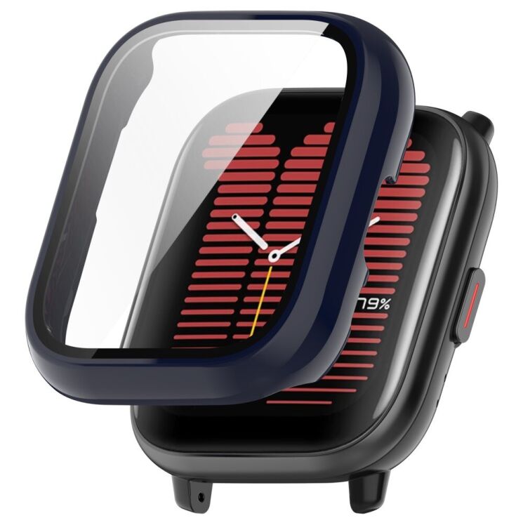 Защитный чехол Deexe Hard Frame для Huami Amazfit Active (A2211) - Dark Blue: фото 1 из 8