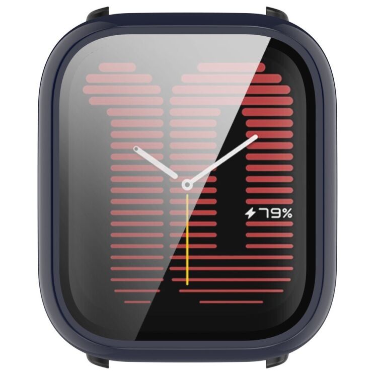 Защитный чехол Deexe Hard Frame для Huami Amazfit Active (A2211) - Dark Blue: фото 6 из 8