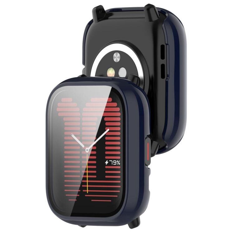 Защитный чехол Deexe Hard Frame для Huami Amazfit Active (A2211) - Dark Blue: фото 3 из 8