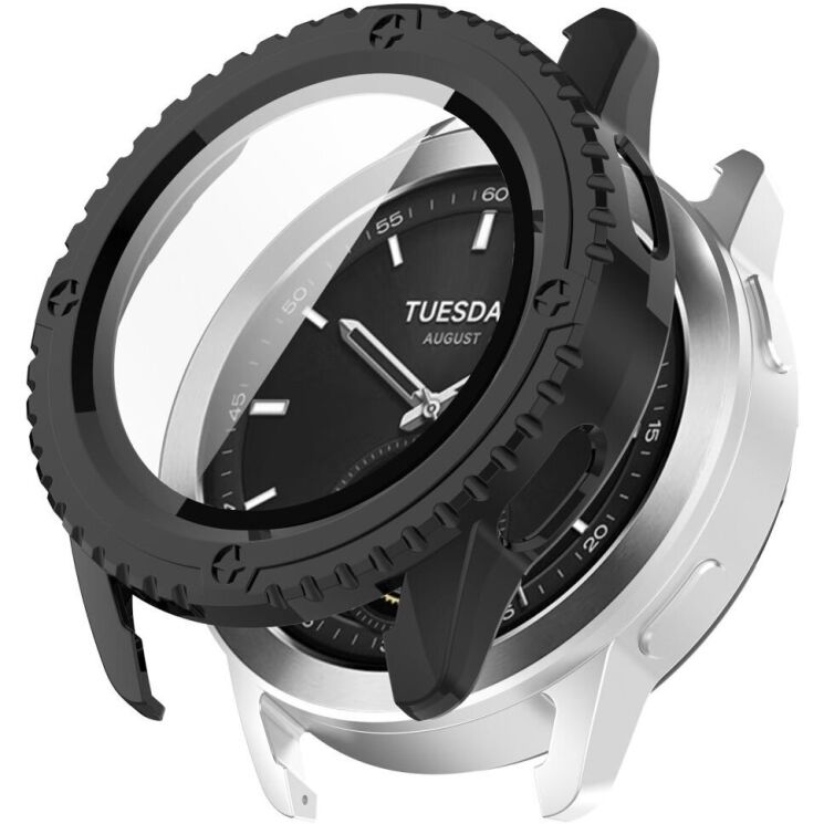 Защитный чехол Deexe Hard Frame для Xiaomi Watch S3 - Black: фото 2 из 7