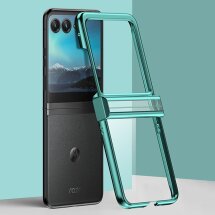 Захисний чохол Deexe Hinge Guard (FF) для Motorola Razr 50 - Green: фото 1 з 9