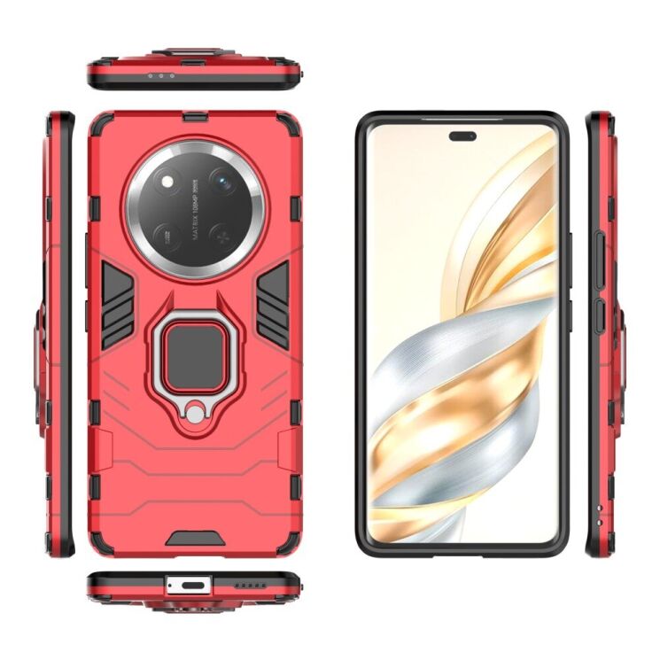 Захисний чохол Deexe Hybrid Case для Honor Magic 7 Lite - Black: фото 6 з 6
