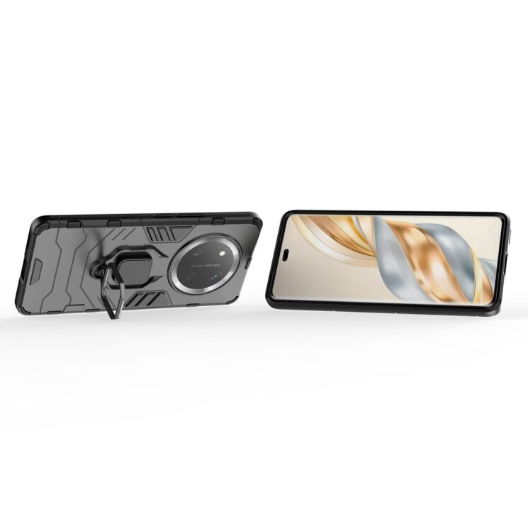 Захисний чохол Deexe Hybrid Case для Honor Magic 7 Lite - Black: фото 3 з 6