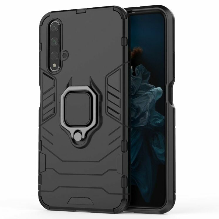 Защитный чехол Deexe Hybrid Case для Huawei Honor 20 / Nova 5T - Black: фото 2 из 11