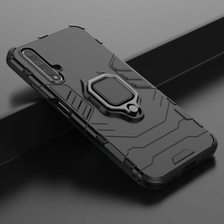 Защитный чехол Deexe Hybrid Case для Huawei Honor 20 / Nova 5T - Black: фото 9 из 11