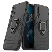 Защитный чехол Deexe Hybrid Case для Huawei Honor 20 / Nova 5T - Black: фото 1 из 11