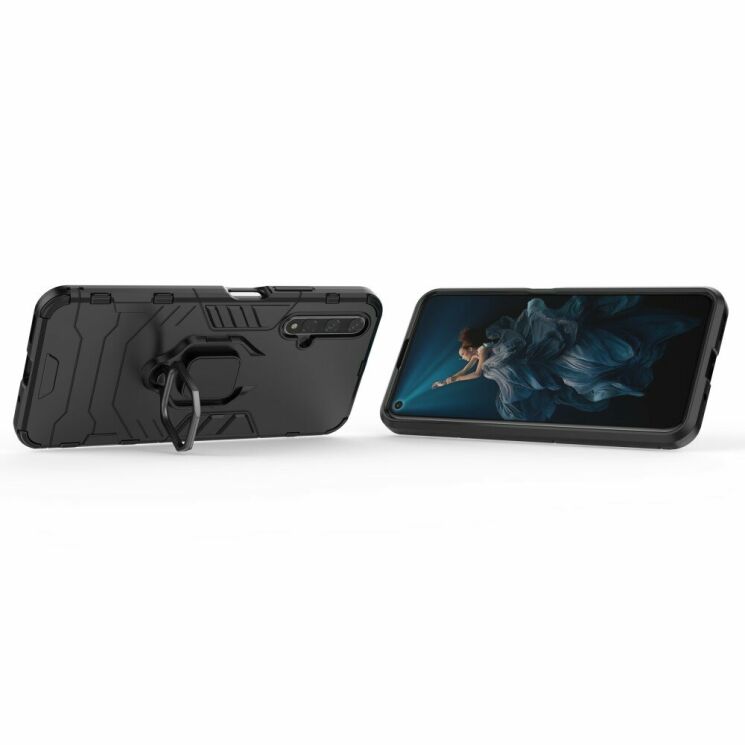 Защитный чехол Deexe Hybrid Case для Huawei Honor 20 / Nova 5T - Black: фото 8 из 11