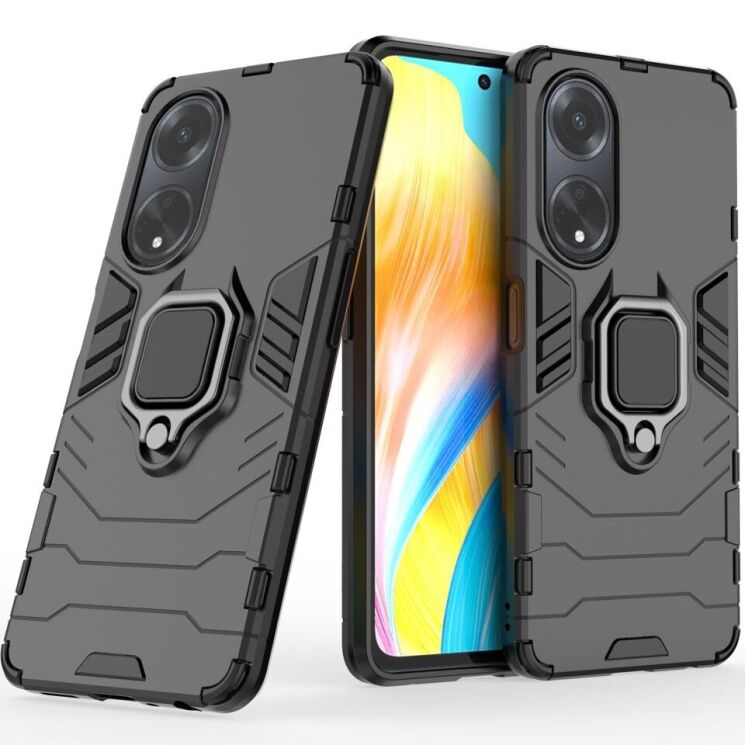 Защитный чехол Deexe Hybrid Case для OPPO A98 - Black: фото 1 из 9