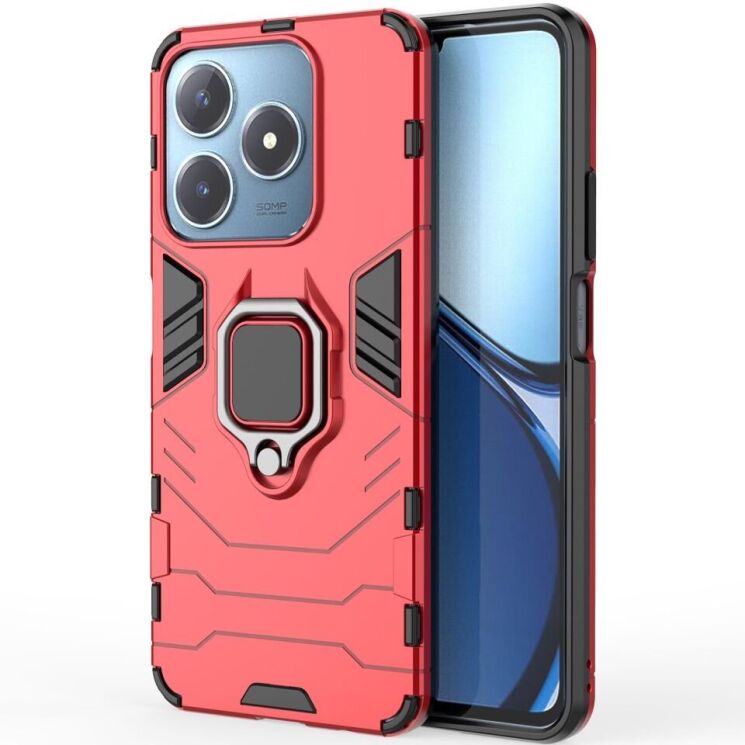Защитный чехол Deexe Hybrid Case для Realme C63 / C61 / Note 60x - Red: фото 2 из 6