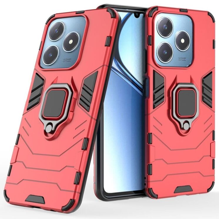 Защитный чехол Deexe Hybrid Case для Realme C63 / C61 / Note 60x - Red: фото 1 из 6